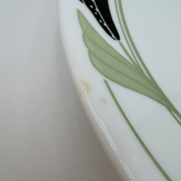 Vintage Dinner Plates Corelle Black Orchid Set of 3 - Picture 5 of 12